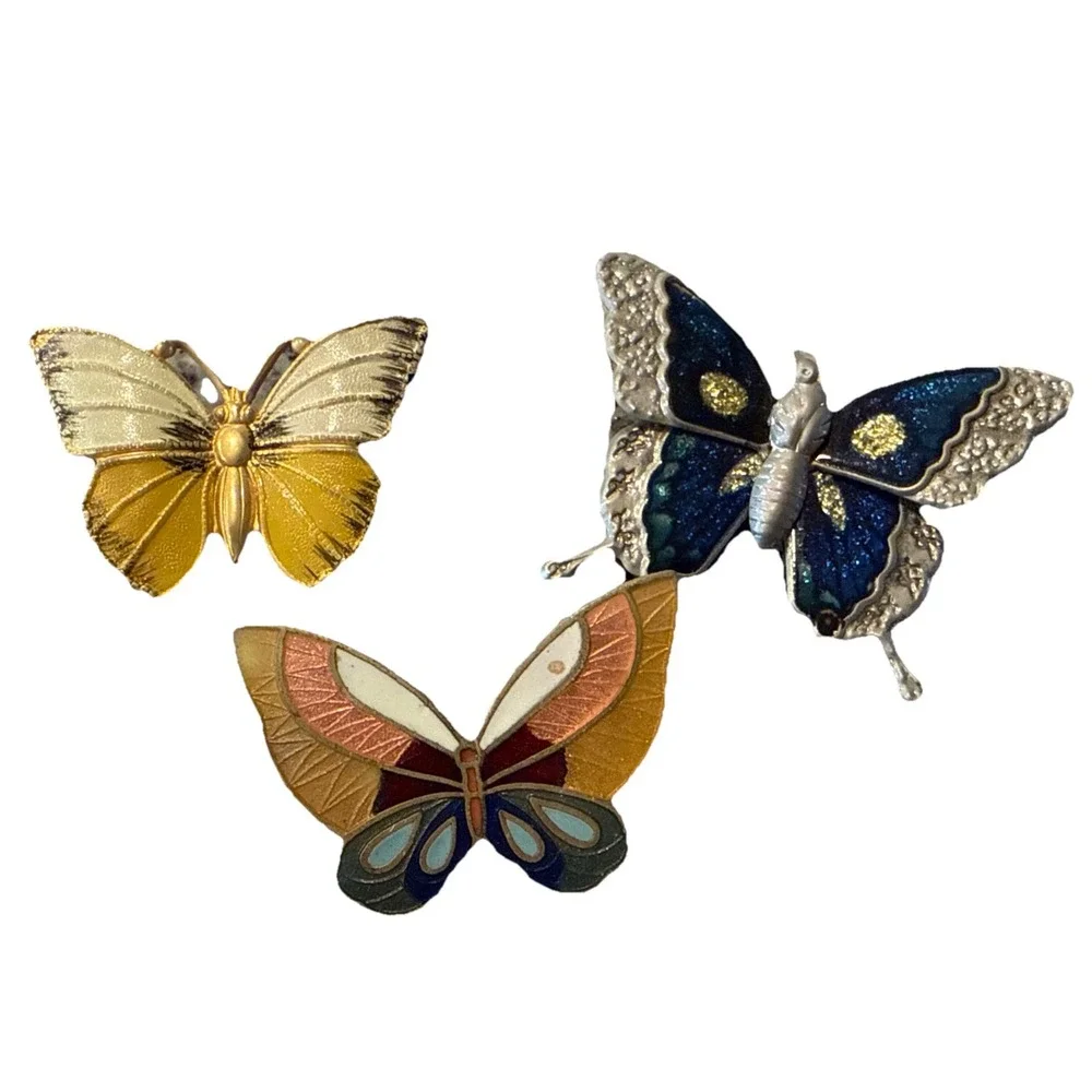 Lot Mixed Lot‎ Vintage Butterfly Brooches & Pins